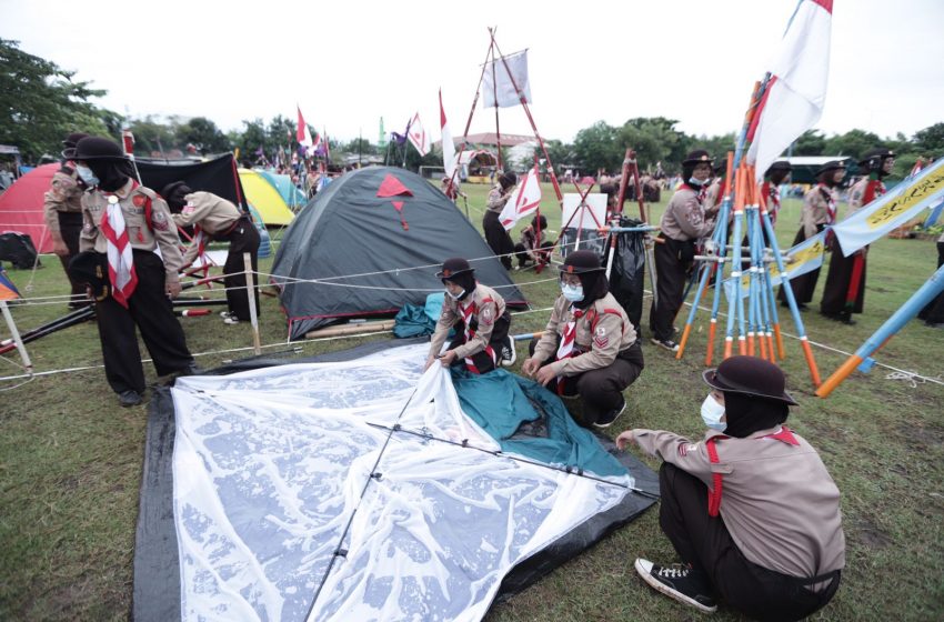  36 Regu Putra dan Putri Ikut Lomba Tingkat III yang dilaksanakan Kwarcab Gerakan Pramuka Jakarta Utara 