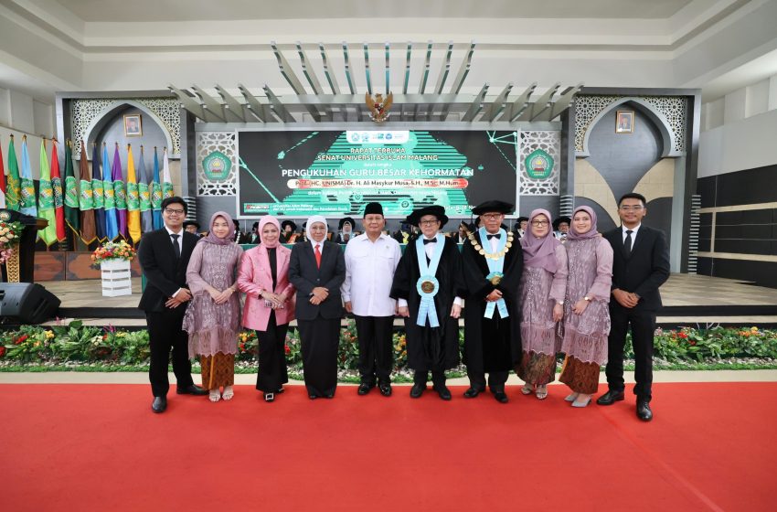  Prabowo dan Khofifah Hadiri Pengukuhan Guru Besar Kehormatan Universitas Islam Malang