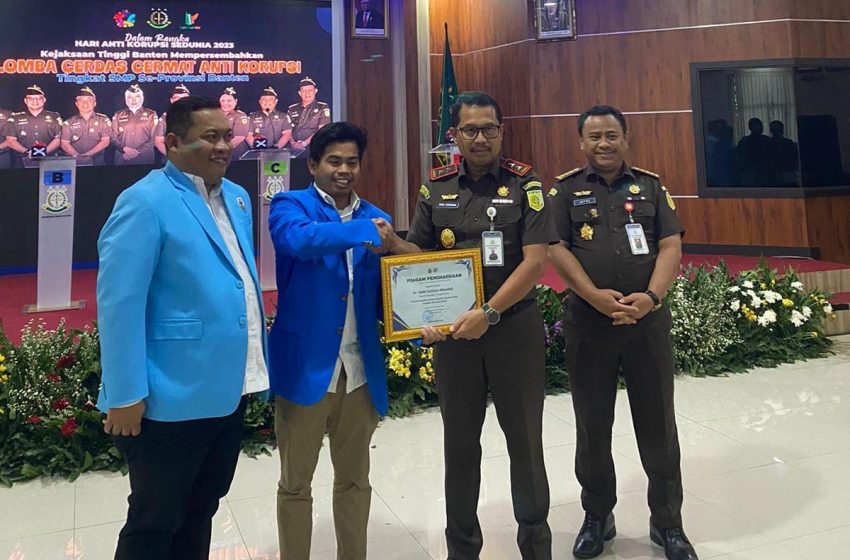  Atas Penegakan Hukum, DPD KNPI Banten Berikan Penghargaan kepada Kejati